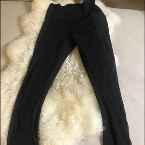 Lululemon tights with sheer side panels